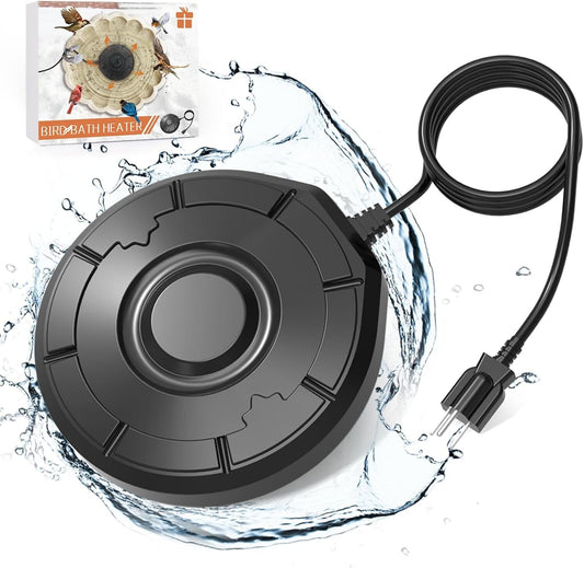Bird Bath Heater,Birdbaths De-Icer,Birdbath Water Heater Deicer ,Black