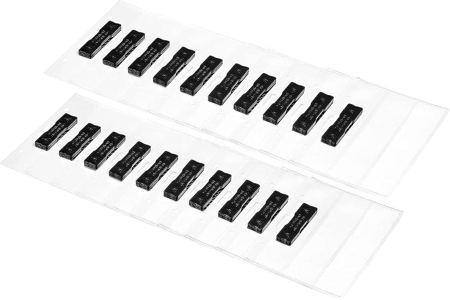 Magnetic Name Badge Holders 3x4" Clear Horizontal Plastic Sleeves (100 Pack)