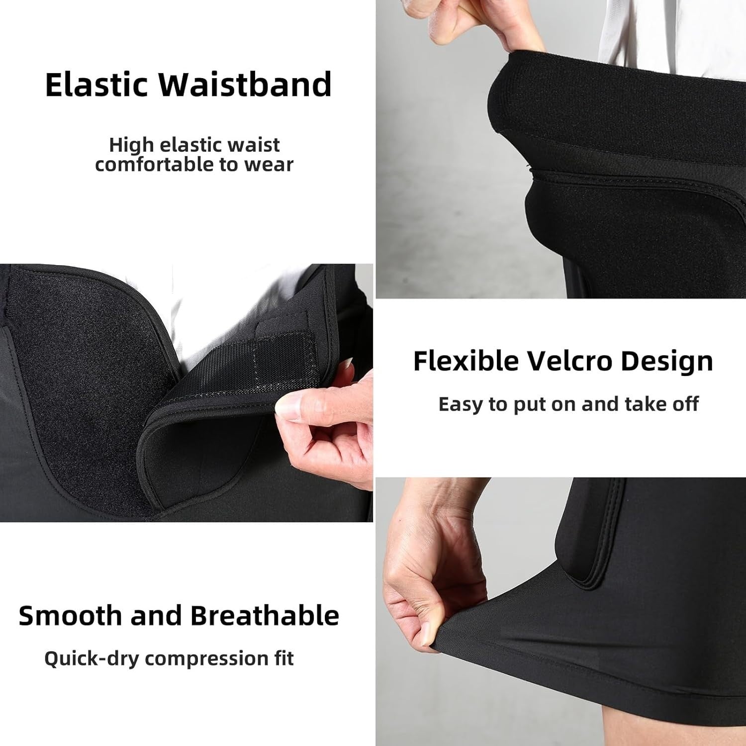 3D Protection Padded Shorts, Hip Butt Tailbone Crash Pad Pants, Small Black NEW