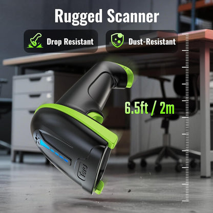 Tera Barcode Scanner Wireless Versatile Wireless + Wired USB Handheld Green NEW