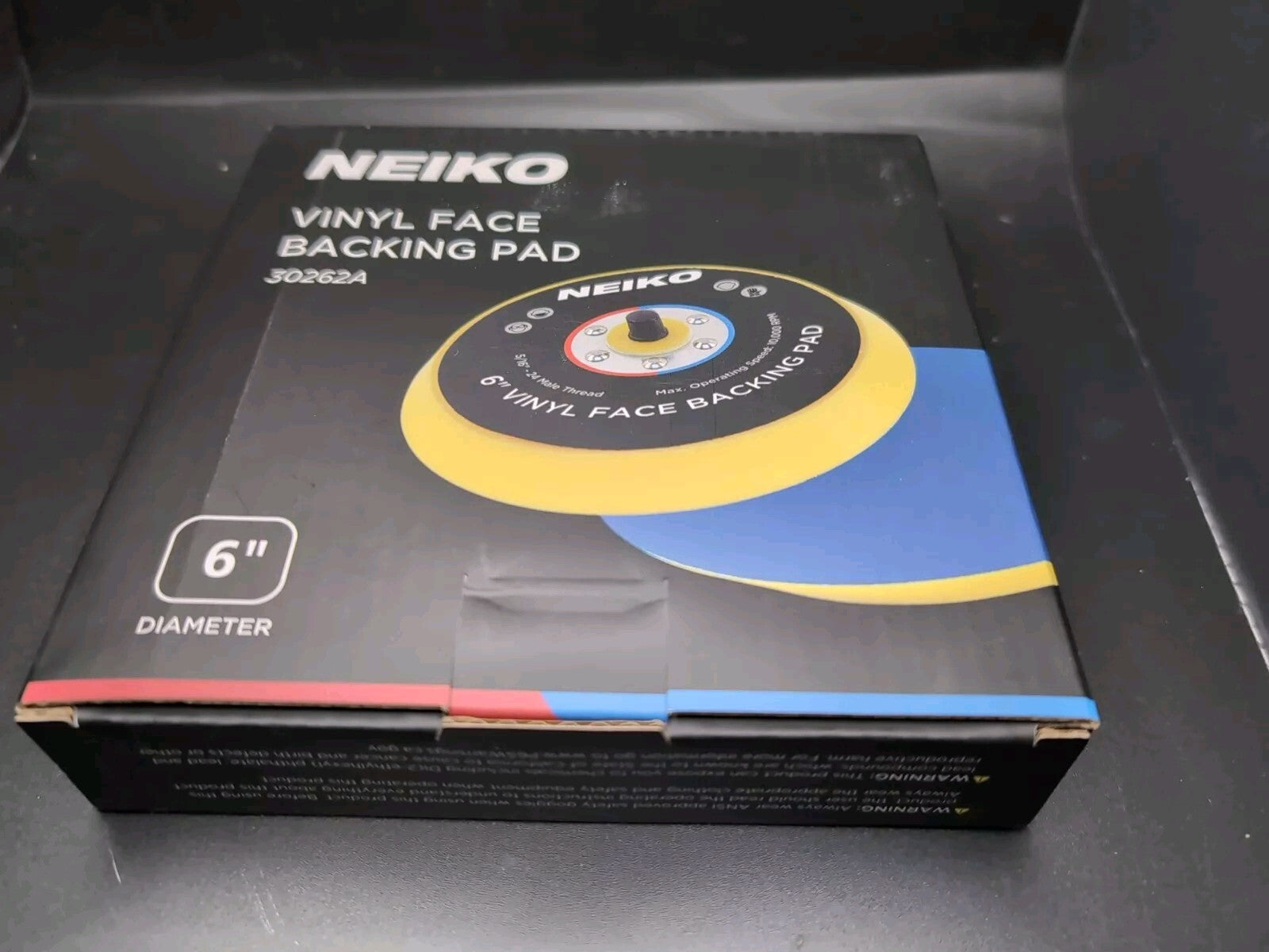 Neiko 30262A 6-Inch Vinyl Face Sanding and Polishing Pad