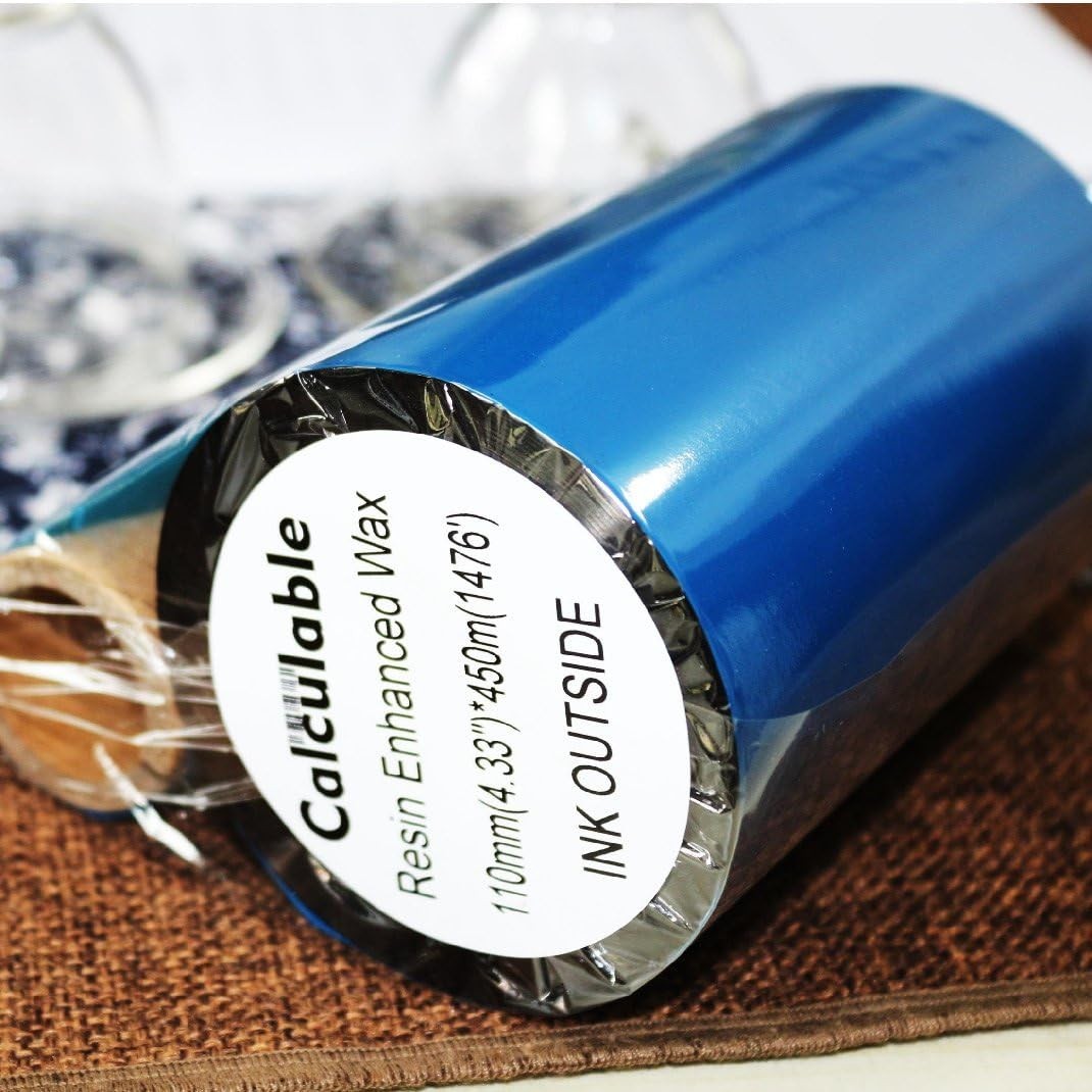 4.33"x1476' Thermal Transfer Ribbon  Wax Resin CSO – 1" Core for Zebra ZT410 etc