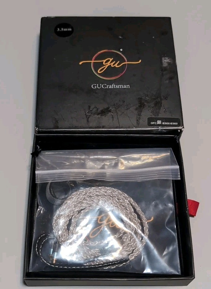 GUCraftsman 5N OFC Silver Plating+Graphene Mixed Braid Sennheiser IE900 3.5mm