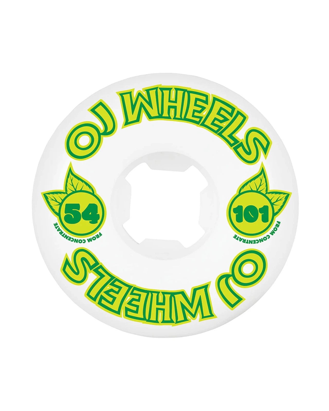 OJ Wheels 54mm 101A Hardline Concentrate Skateboard Wheels Green