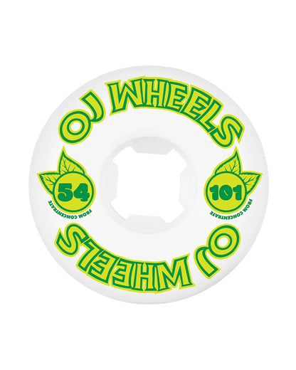 OJ Wheels 54mm 101A Hardline Concentrate Skateboard Wheels Green