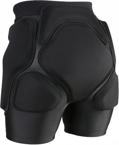 3D Protection Padded Shorts, Hip Butt Tailbone Crash Pad Pants, Small Black NEW