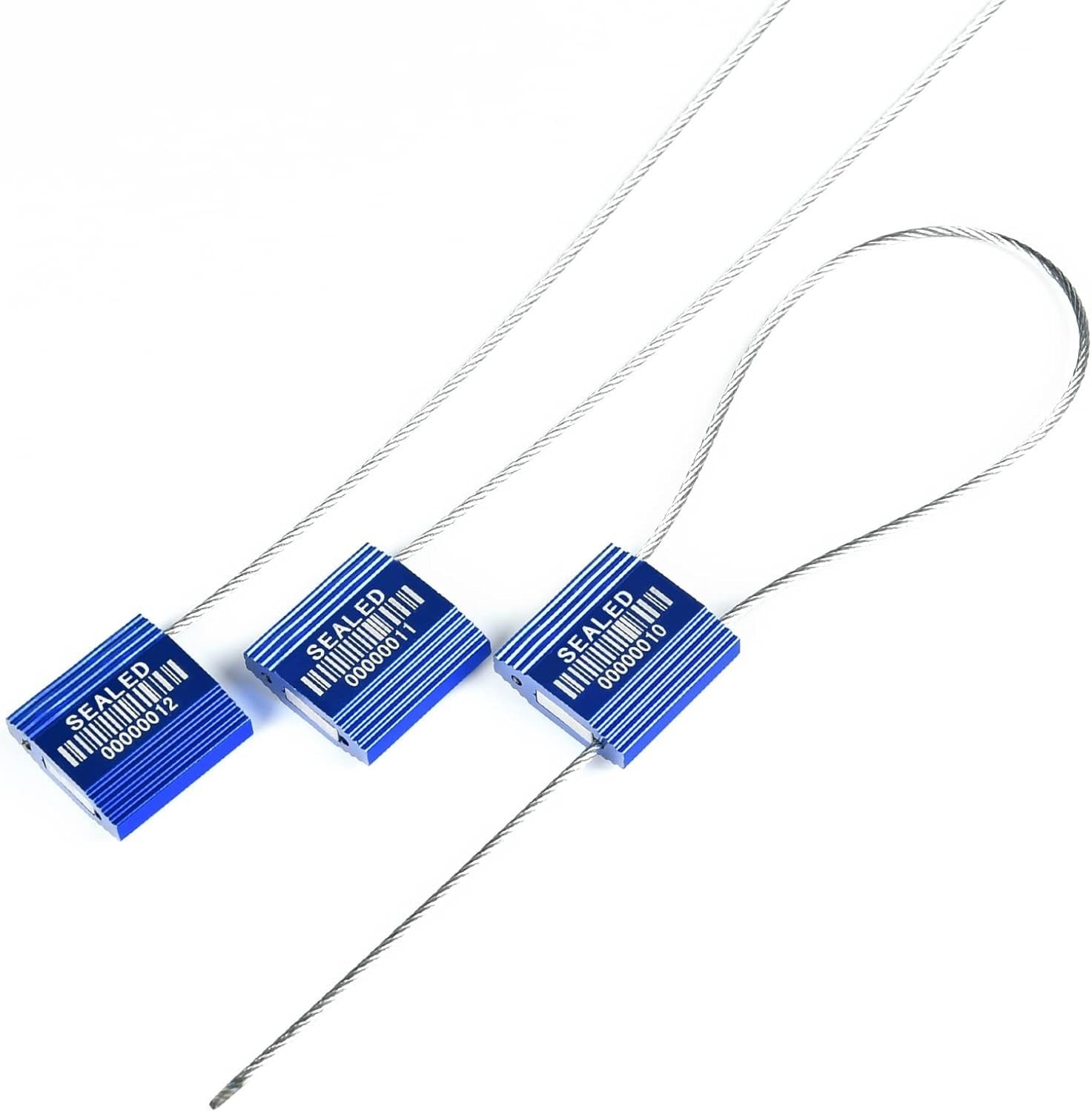 98 Blue High Security Cable Seals With Barcode - ISO 17712