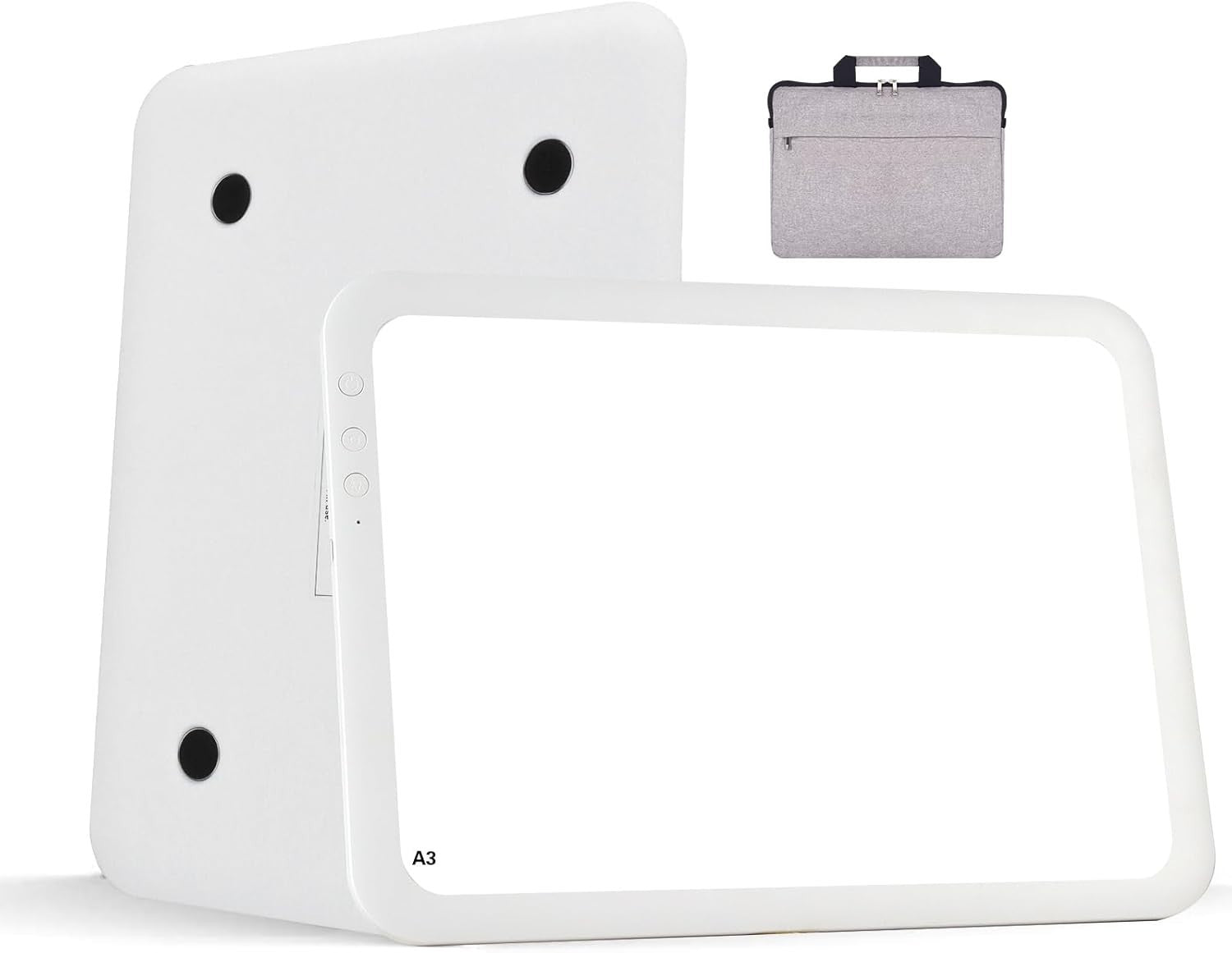 Rechargeable Large Light Board For Tracing 6 Lvl Brightness White w/ Case White