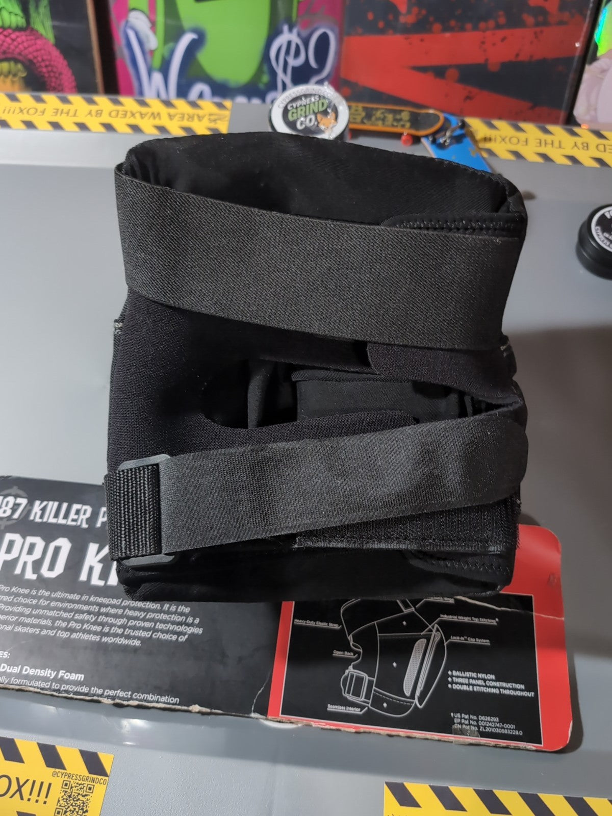 187 Killer Pads Pro Knee Pad – Medium – Black/Black – Single (New Other)