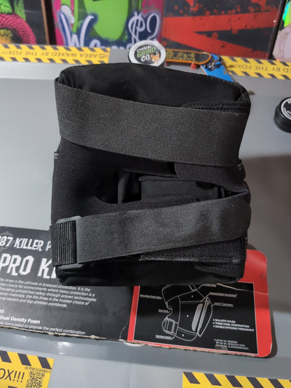 187 Killer Pads Pro Knee Pad – Medium – Black/Black – Single (New Other)