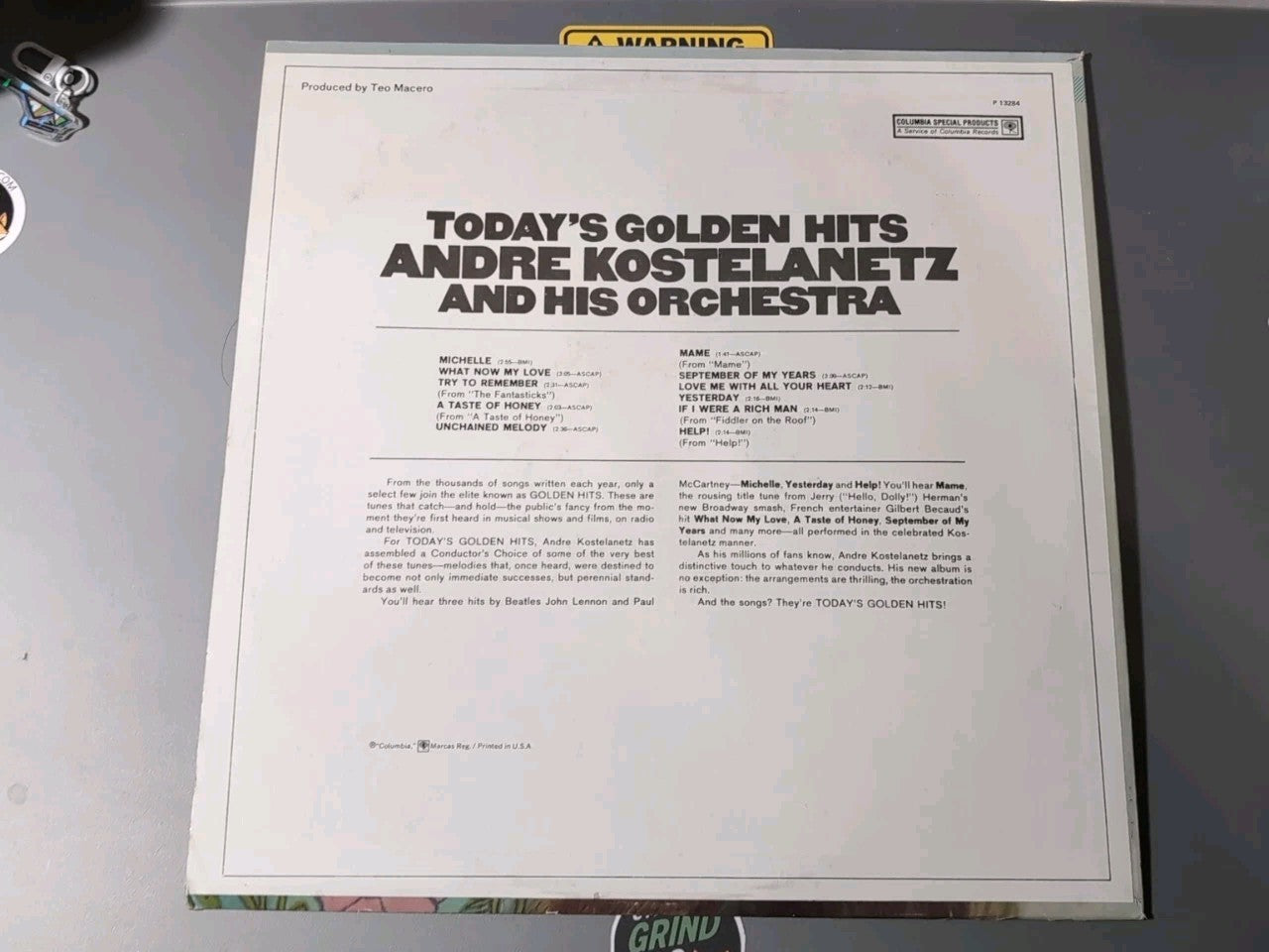 Andre Kostelanetz, Today's Golden Hits, Columbia Records P 13284 SEALED Pop