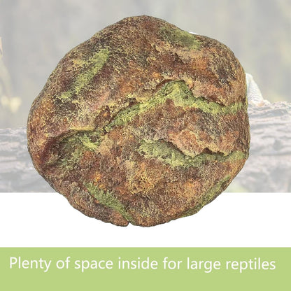 Extra Large Reptile Hide Resin Snake Hides for Ball Pythons Lizard Reddish Brown