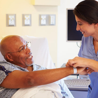 100 Pack White Hospital Wristbands Vinyl ID Bracelets Waterproof Disposable