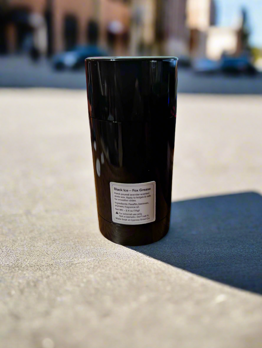 Skate Wax Fox Grease  Back of product