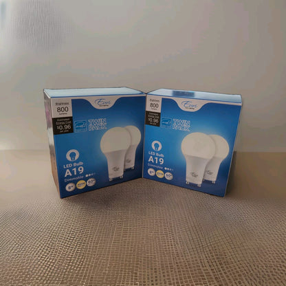 Euri Lighting LED A19 Bulb 4000K 8W 800lm 4 Pack