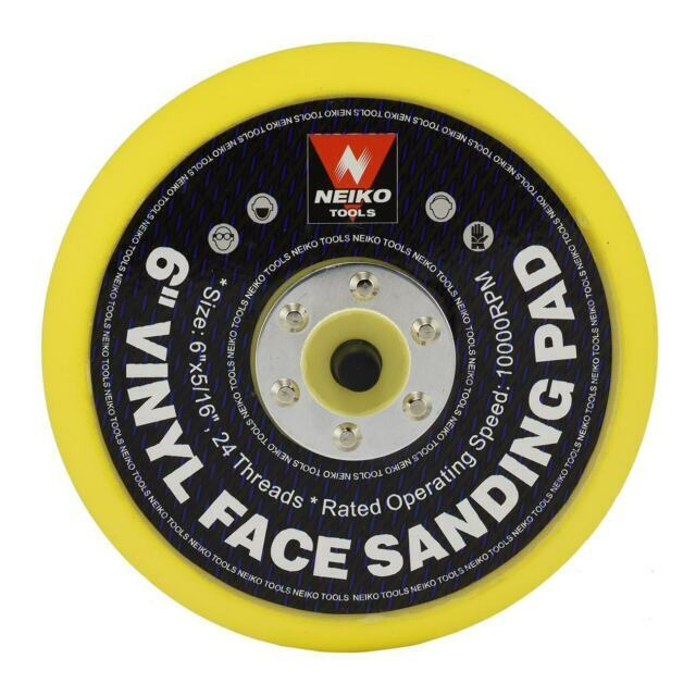 Neiko 30262A 6-Inch Vinyl Face Sanding and Polishing Pad
